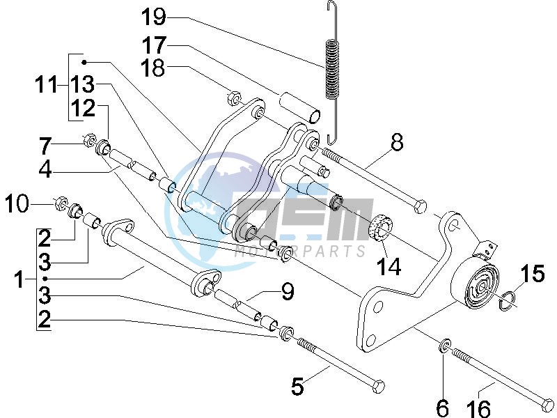 Swinging arm