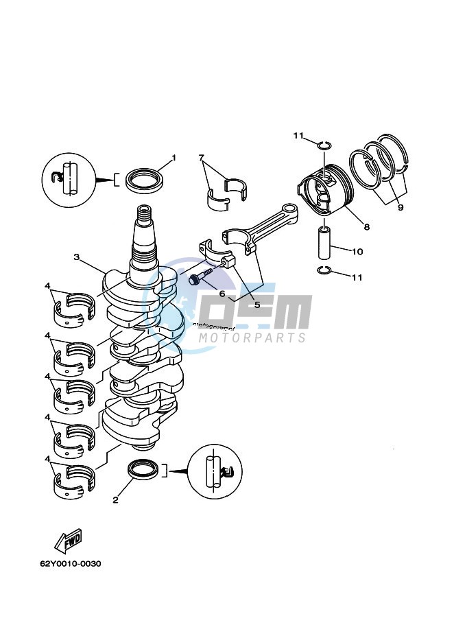 CRANKSHAFT--PISTON