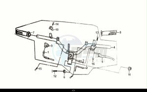 SYMPHONY CARGO 50 (AY05W9-EU) (E5) (M1) drawing CABLE - SWITCH - HANDLE LEVER