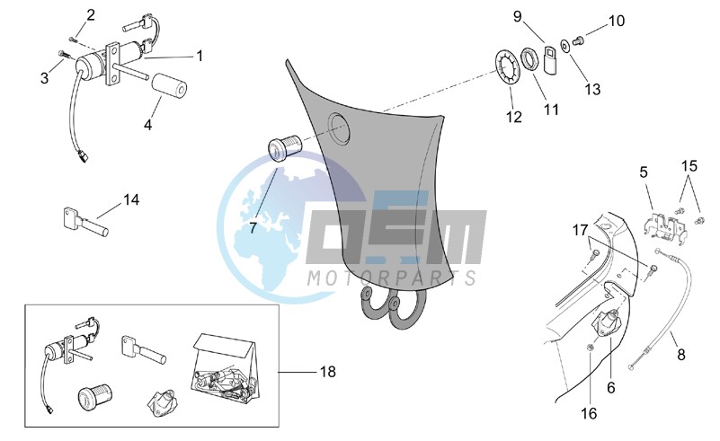 Lock hardware kit