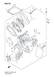 RM250 (E3-E28) drawing AIR CLEANER (MODEL K3 K4 K5 K6)