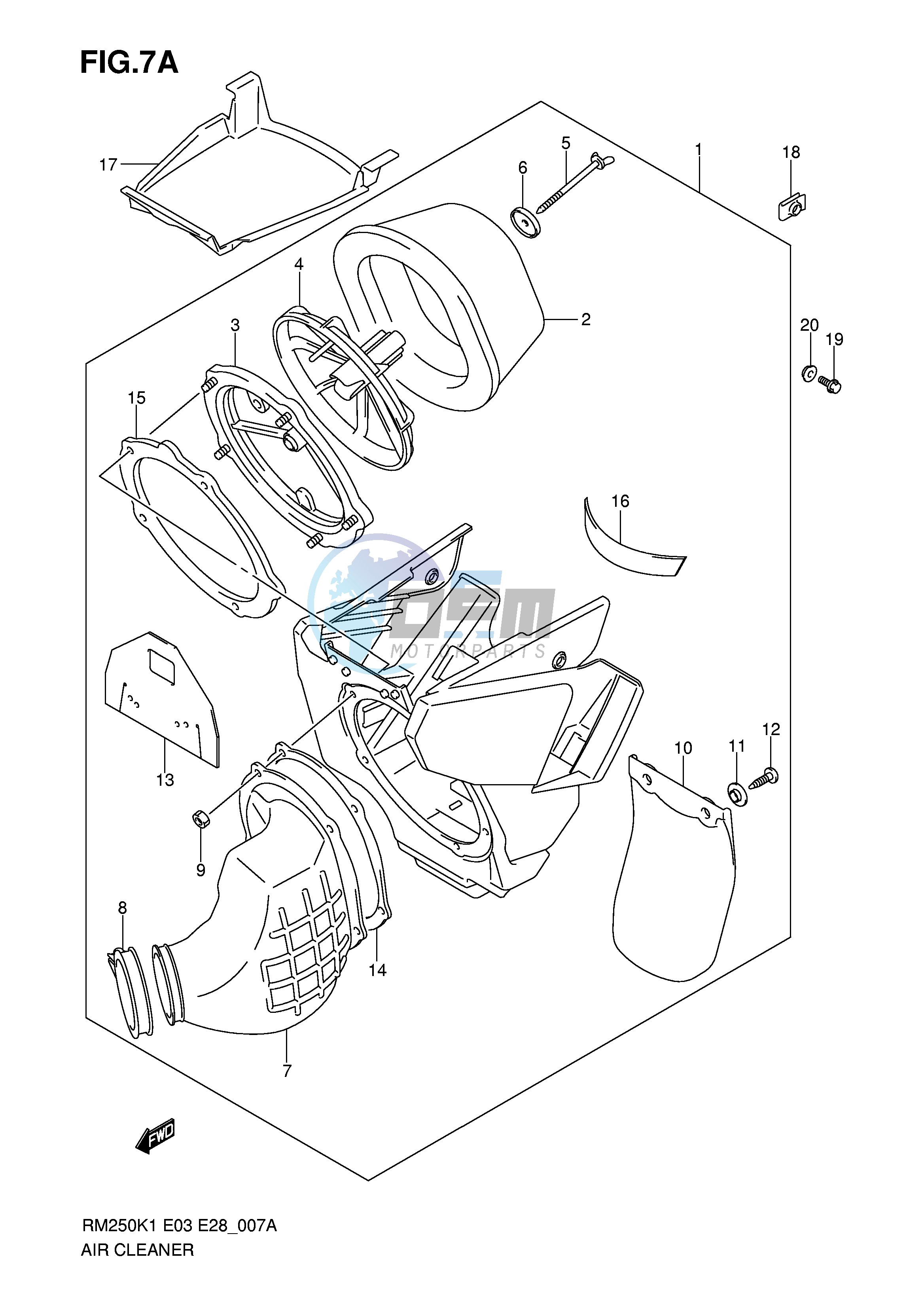 AIR CLEANER (MODEL K3 K4 K5 K6)