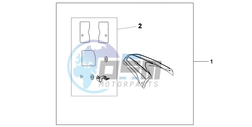 REAR SEAT COWL R-320P