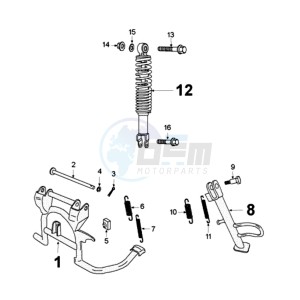 VCLIC BAEVP2 drawing REAR SHOCK AND STAND