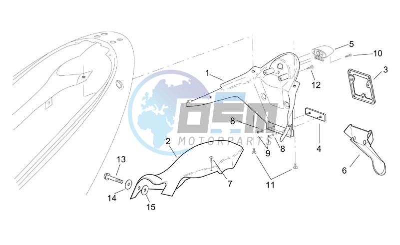 Rear body - Plate holder