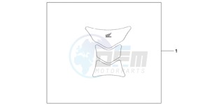 CBR1000RAA BR / ABS - (BR / ABS) drawing TANK PAD