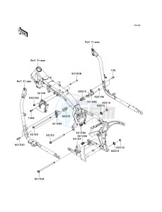 VN 2000 D [VULCAN 2000 LIMITED] (D1) D1 drawing ENGINE MOUNT