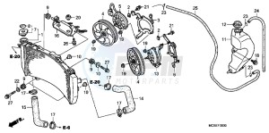 ST1300AC Pan Europoean -ST1300 CH drawing RADIATOR