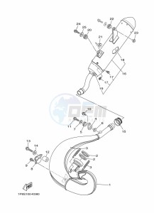 YZ250 (BCRD) drawing EXHAUST