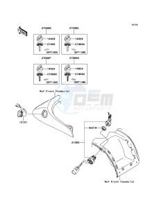 BRUTE FORCE 750 4x4i EPS KVF750GEF EU drawing Ignition Switch