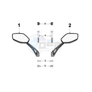 FIGHT 3 A 4T LE MANS drawing MIRRORS