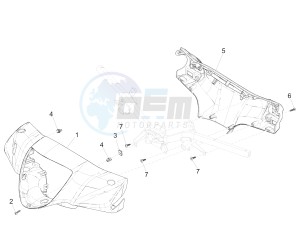 Liberty 125 iGet 4T 3V ie ABS (EMEA) drawing Handlebars coverages