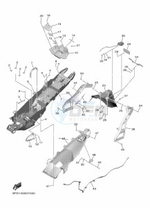 NIKEN GT MXT890D (BFD3) drawing REAR FENDER