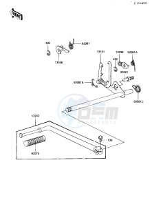 KZ 1000 K [LTD] (K1-K2) [LTD] drawing GEAR CHANGE MECHANISM