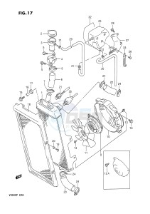 VX800 (E28) drawing RADIATOR