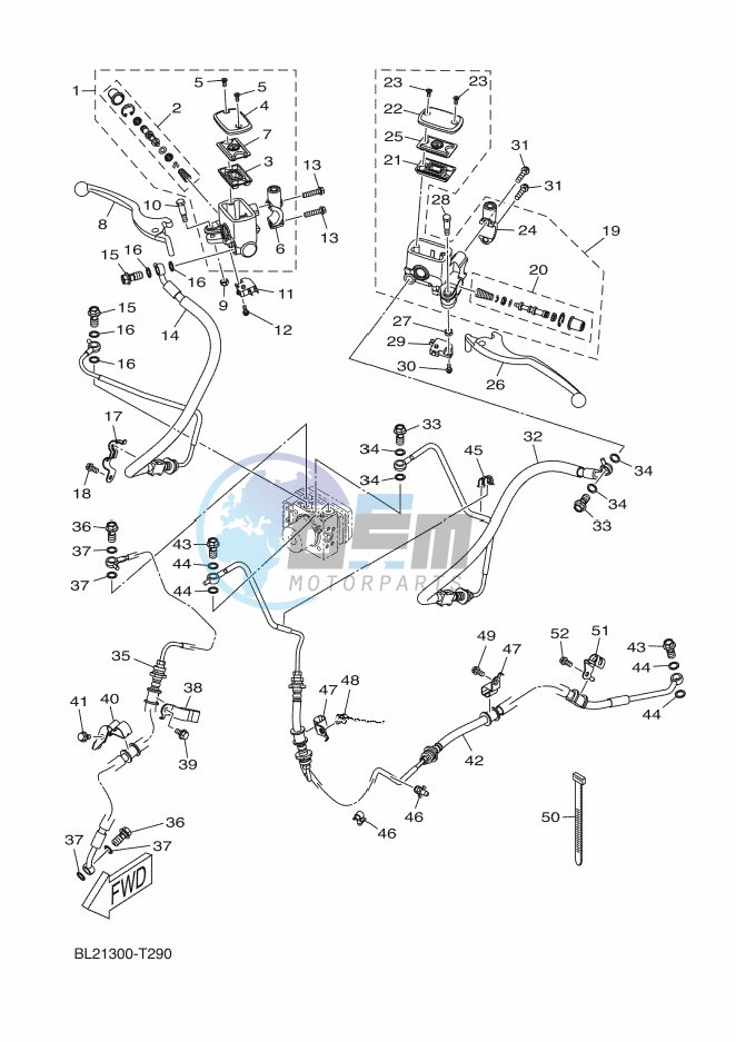 M. CYLINDER FOR DISK BRAKE