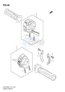 GSX-R600 (E21) drawing HANDLE SWITCH