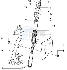 ET2 iniezione 50 drawing Front shock absorber