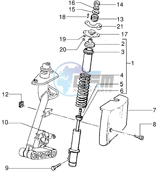 Front shock absorber