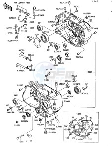 KSF 250 A [MOJAVE 250] (A8-A9) [MOJAVE 250] drawing CRANKCASE