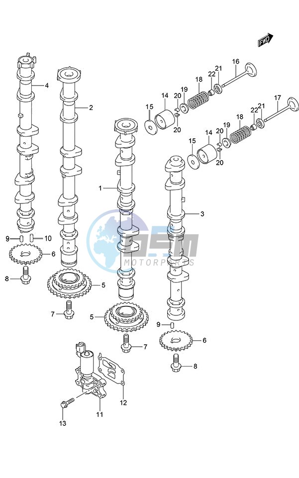 Camshaft (DF 250S)