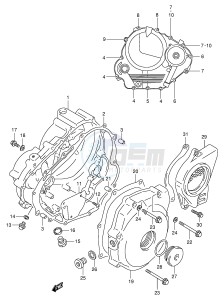 DR350 (E1) drawing CRANKCASE COVER