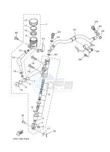 YZF-R25 249 (1WD3) drawing REAR MASTER CYLINDER