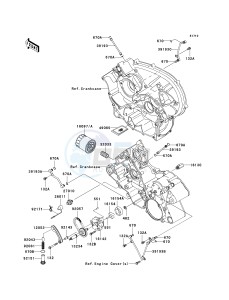 KVF 650 H [BRUTE FORCE 650 4X4I] (H7F-H8F) H8F drawing OIL PUMP_OIL FILTER