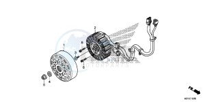 SH125AE SH125A UK - (E) drawing A.C.G. STARTER