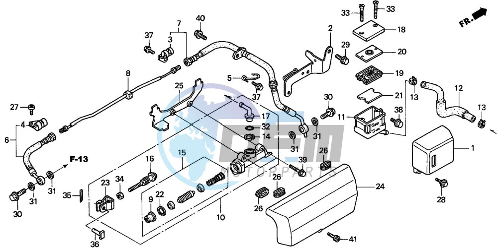 REAR BRAKE MASTER CYLINDER