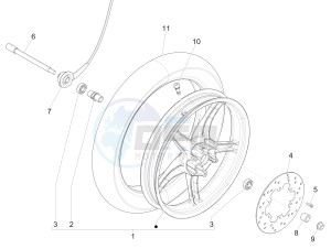 Liberty 50 4t RST ptt (E) Spain drawing Front wheel