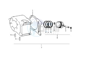 X9 125 drawing Cylinder - Piston