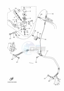 YFM700R (BCXH) drawing FRONT MASTER CYLINDER