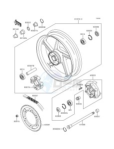 ZR 550 B [ZEPHYR] (B1-B4) [ZEPHYR] drawing REAR HUB