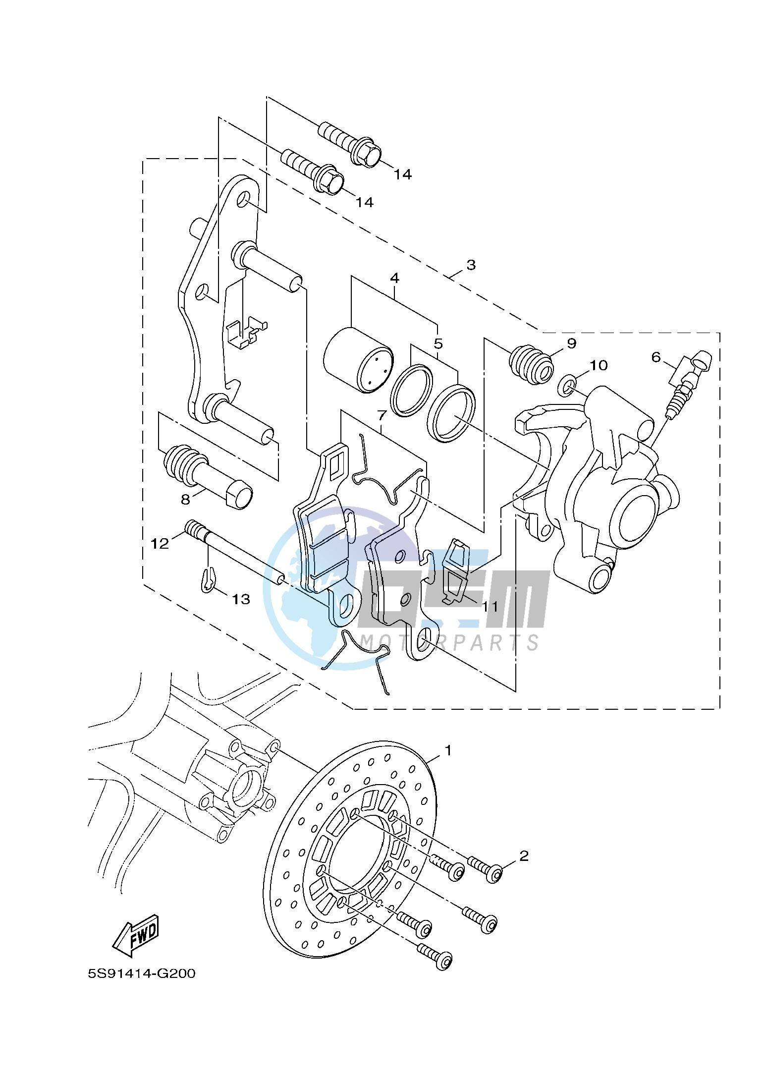 FRONT BRAKE CALIPER