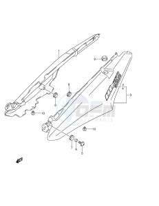 DL650 (E2) V-Strom drawing SEAT TAIL COVER (MODEL K4)