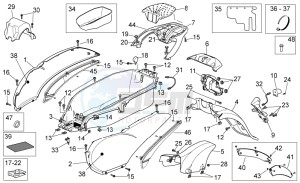 Scarabeo 300 Light e3 drawing Rear Body