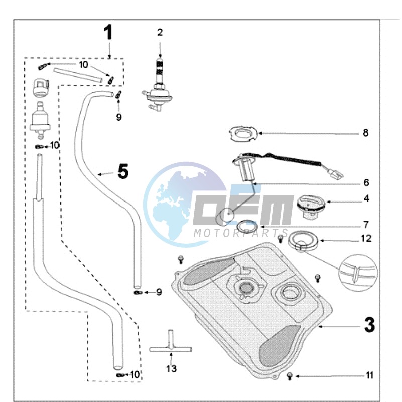 FUEL TANK WIDE - FUEL PUMP