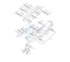 YW BW'S 125 drawing EXHAUST