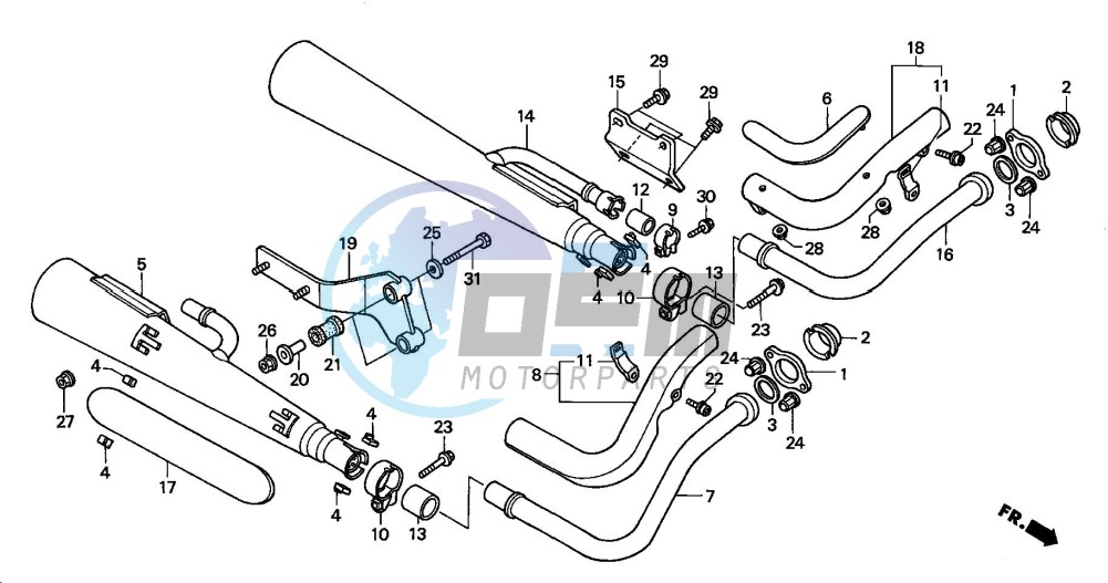 EXHAUST MUFFLER (E/ED/F/H/KO/U/2ED)