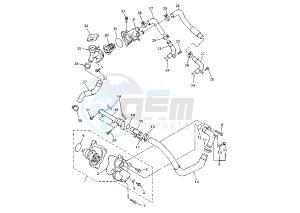 FZS FAZER 600 drawing WATER PUMP