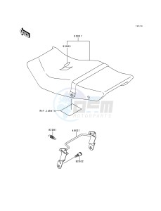 EX 250 F [NINJA 250R] (F6-F9) [NINJA 250R] drawing SEAT