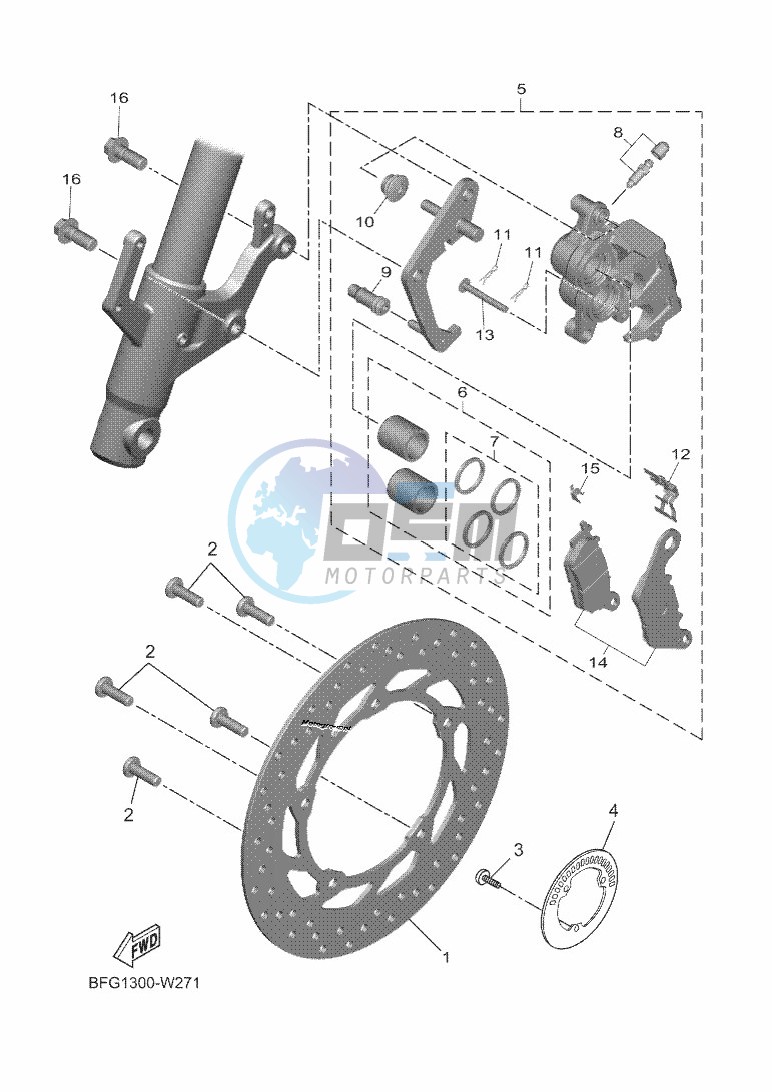 FRONT BRAKE CALIPER