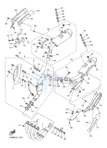 YZF-R1B 1000 (1KBH) drawing EXHAUST