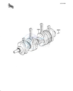 KZ 1000 J (J1-J3) drawing CRANKSHAFT