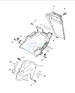 YQ AEROX 50 drawing FENDER VALENTINO ROSSI