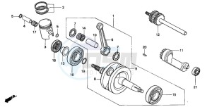 CRM50R drawing CRANKSHAFT/PISTON