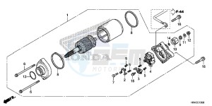 TRX500FM1G TRX500 Europe Direct - (ED) drawing STARTER MOTOR