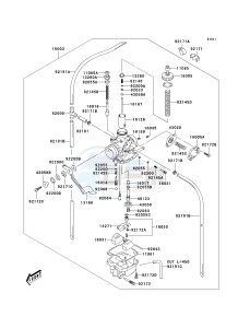 KLX 125 A (A1-A3) drawing CARBURETOR