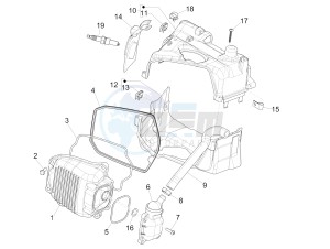 Liberty 125 4t Delivery e3 Single drawing Cylinder head cover